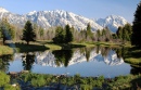 Grand Tetons reflected in a Pond